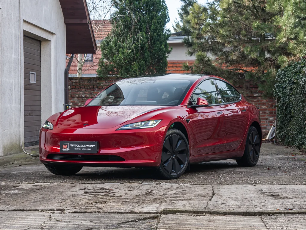 Profesjonalne zabezpieczenie lakieru Tesla Model 3 – folia PPF i powłoka ceramiczna Hyper PRIME, Wrocław.