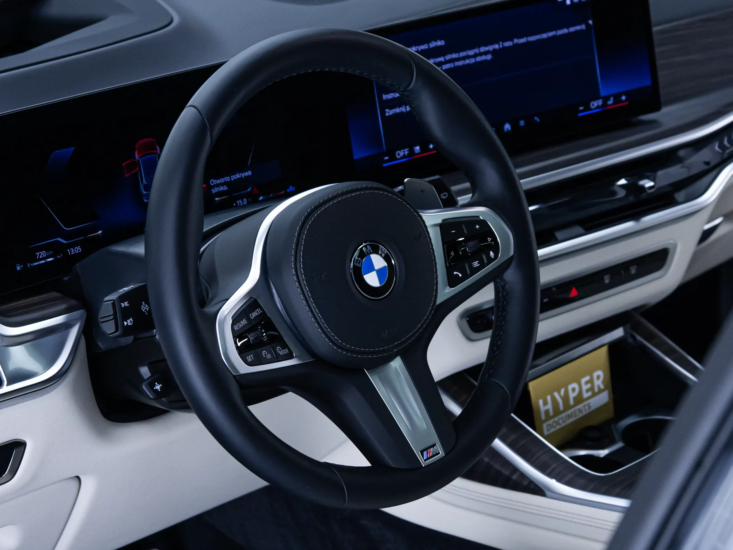 Detal wnętrza BMW X7 po usłudze