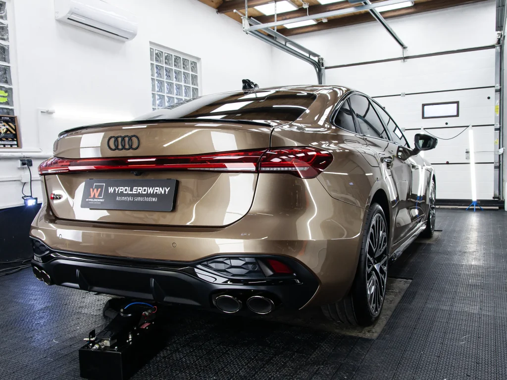 Audi S5 po detailingu i zabezpieczeniu powłoką ceramiczną Hyper PRIME – Wrocław.