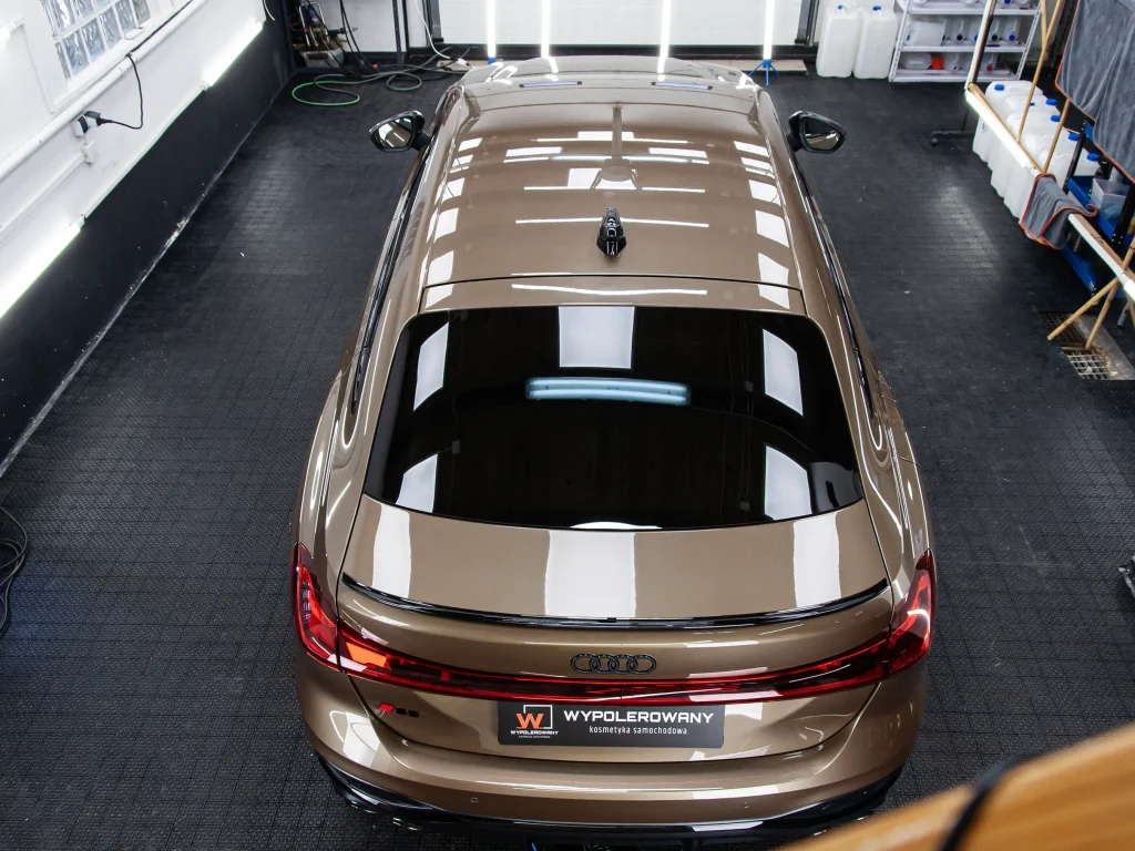 Audi S5 folia PPF Full Front – profesjonalna ochrona lakieru przed uszkodzeniami.